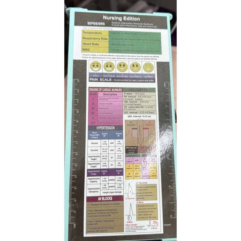 Nurse Foldable Metal Clipboard with Storage and Quick Access Medical References